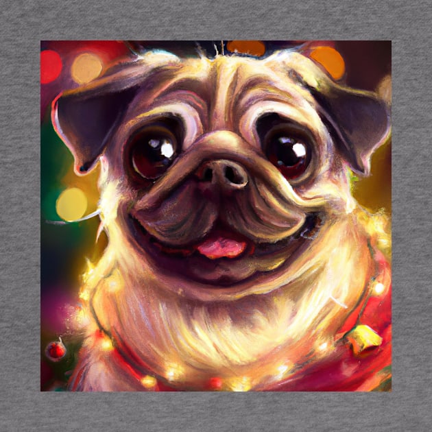 Cute Pug Drawing by Play Zoo